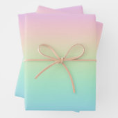 Pastell Regenbogen Geschenkpapier Set (Beispiel)