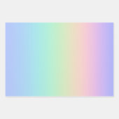 Pastell Regenbogen Geschenkpapier Set (Vorderseite 2)