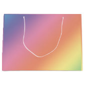 Pastell-Regenbogen-Geschenktasche Große Geschenktüte (Vorderseite)
