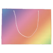 Pastell-Regenbogen-Geschenktasche Große Geschenktüte (Rückseite)