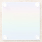 Pastell Regenbogen Glasuntersetzer (Rückseite)