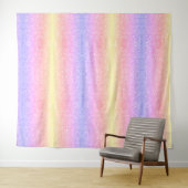 Pastell-Regenbogen-Glitter Wandteppich (Beispiel (Horizontal))