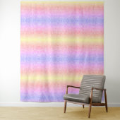 Pastell-Regenbogen-Glitter Wandteppich (Beispiel)