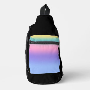 Pastell-Regenbogen-Himmel-Ästhetik-Ombre-Verlauf  Crossbody Bag
