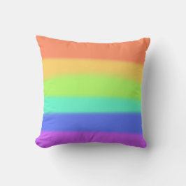 Pastell-Regenbogen Kissen