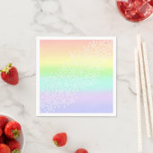 Pastell-Regenbogen-Kreise in Kreisen Serviette (Beispiel)