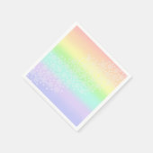 Pastell-Regenbogen-Kreise in Kreisen Serviette (Ecke)