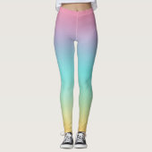 Pastell-Regenbogen Leggings (Vorderseite)