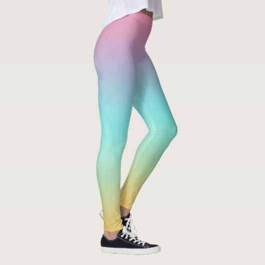 Pastell-Regenbogen Leggings (Rechts)