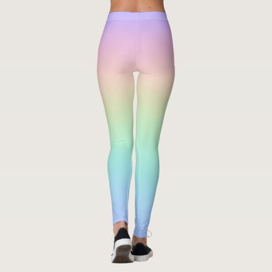 Pastell Regenbogen Leggings (Rückseite)