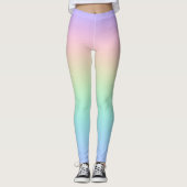 Pastell Regenbogen Leggings (Vorderseite)