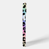 Pastell-Regenbogen-Leopardenprint monogrammiert Case-Mate iPhone Hülle (Rückseite / Rechts)