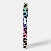 Pastell-Regenbogen-Leopardenprint monogrammiert Case-Mate iPhone Hülle (Rückseite / Rechts)