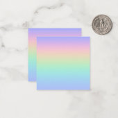Pastell Regenbogen Mitteilungskarte (Vorderseite/Rückseite Beispiel)