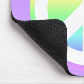 Pastell-Regenbogen Mousepad (Ecke)