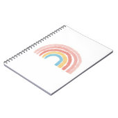 Pastell-Regenbogen Notizblock (Linke Seite)