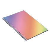 Pastell-Regenbogen-Notizbuch Notizblock (Rechte Seite)