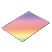 Pastell-Regenbogen-Notizbuch Notizblock (Linke Seite)