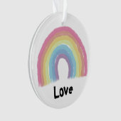 Pastell Regenbogen Ornament (Vorderseite)