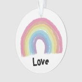 Pastell Regenbogen Ornament (Vorderseite)