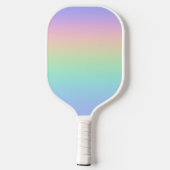 Pastell Regenbogen Pickleball Schläger (Rückseite)