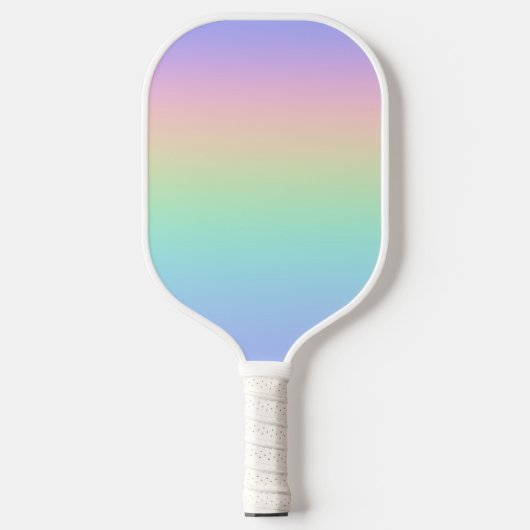 Pastell Regenbogen Pickleball Schläger (Vorderseite)