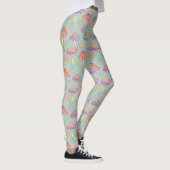 Pastell-Regenbogen-Pilz-Muster Leggings (Rechts)