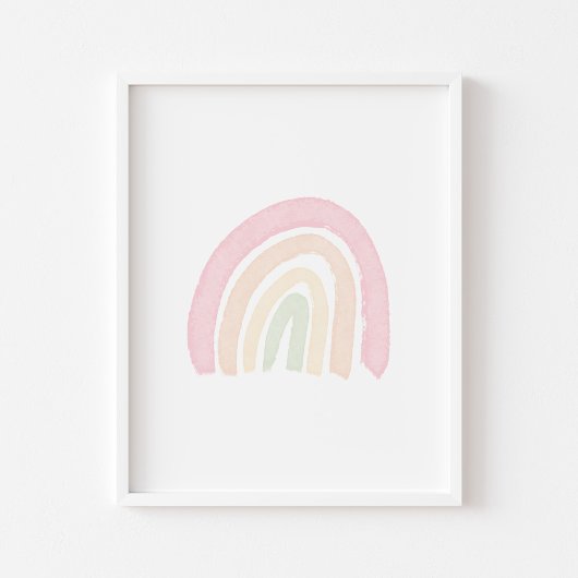 Pastell Regenbogen Poster