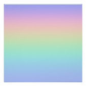 Pastell Regenbogen Poster (Vorderseite)