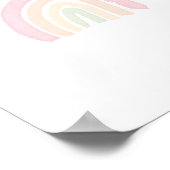 Pastell Regenbogen Poster (Ecke)