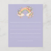 Pastell-Regenbogen-Schreibwaren  Flyer (Hinten)