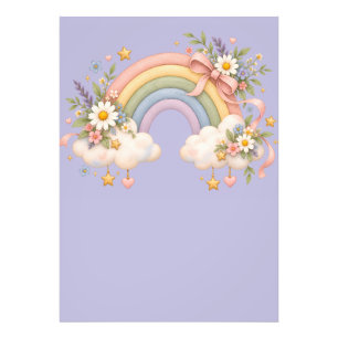 Pastell-Regenbogen-Schreibwaren Fotodruck