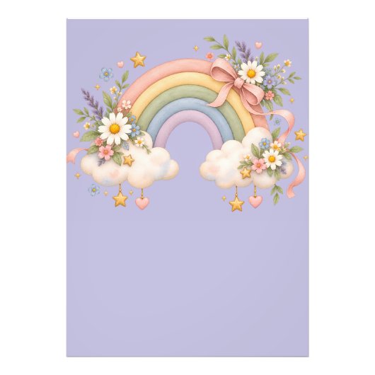 Pastell-Regenbogen-Schreibwaren Fotodruck (Vorne)