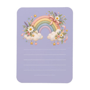 Pastell-Regenbogen-Schreibwaren Magnet