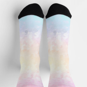 Pastell-Regenbogen-Socken Socken