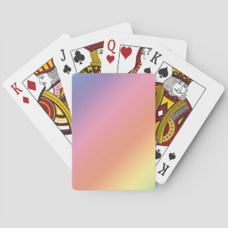 Pastell-Regenbogen-Spielkarten Spielkarten