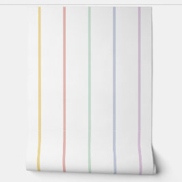 Pastell-Regenbogen-Streifen Tapete