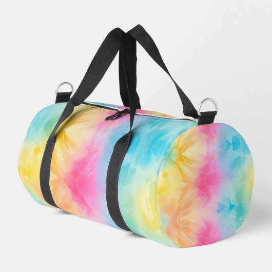 Pastell-Regenbogen-Tie-Dye-Mädchen-Ausrüstungsbeut Duffle Bag (Linke Seite)