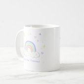 Pastell-Regenbogen-Träume Süße Kaffeetasse (Vorderseite Links)
