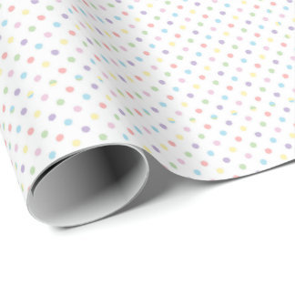 Pastell-Regenbogen-Tupfen für Babypartys Geschenkpapier