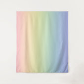 Pastell-Regenbogen Wandteppich (Vorderseite)