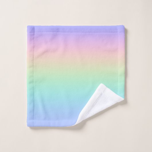 Pastell Regenbogen Waschlappen (Waschlappen)