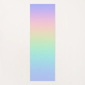 Pastell Regenbogen Yogamatte (Vorderseite)
