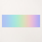 Pastell Regenbogen Yogamatte (Vorderseite (Horizontal))