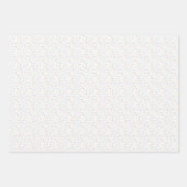 Pastell Regenbogenfeder blaues Set von 3 Geschenkpapier Set (Vorderseite 3)