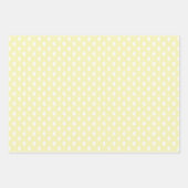 Pastell-Regenbogenfeder-gelbes Set von 3 Geschenkpapier Set (Vorderseite 2)