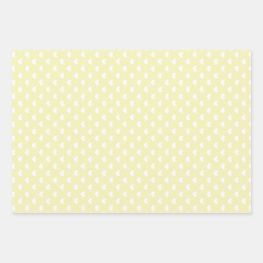 Pastell-Regenbogenfeder-gelbes Set von 3 Geschenkpapier Set (Vorderseite 2)