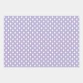 Pastell Regenbogenfeder Violett Set von 3 Geschenkpapier Set (Vorderseite 2)