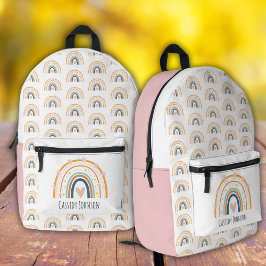 Pastell Regenbogenkinder Bedruckter Rucksack