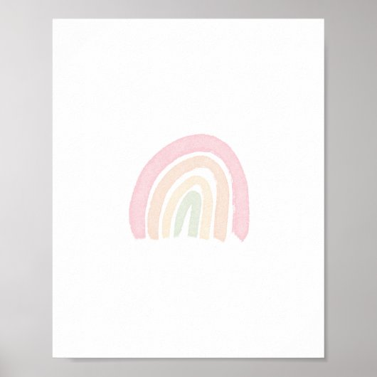 Pastell-Regenbogenposter Poster (Vorne)